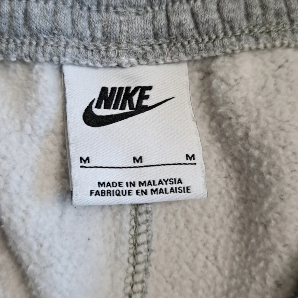 Nike Spartan Basketball Fleece Pants Mens Sz Medium Gray Jogger Sweatpants Logo - Picture 3 of 16